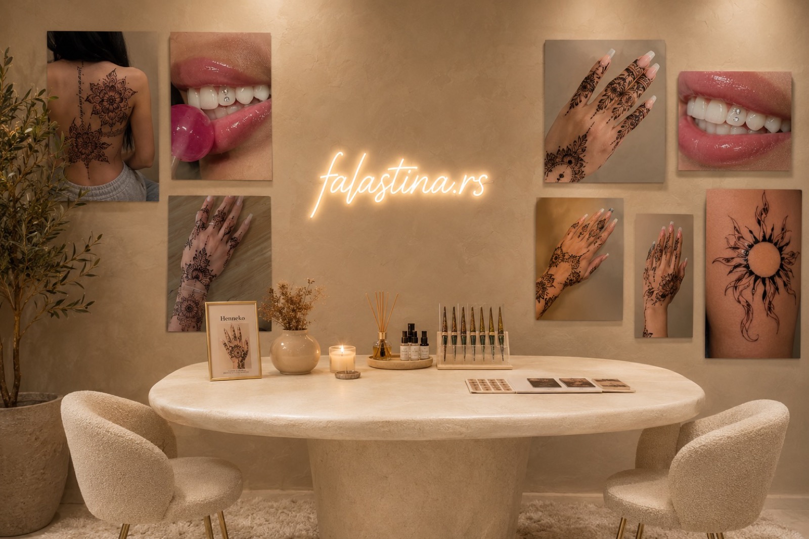 FALASTINA Beauty Studio interior, Bois-des-Filions, Québec
